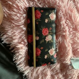 Black rose wallet